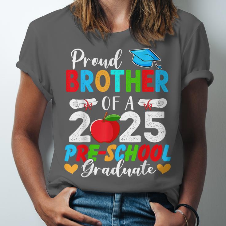 Proud Brother Of a 2025 Preschool Graduate Graduation Unisex Jersey T-Shirt