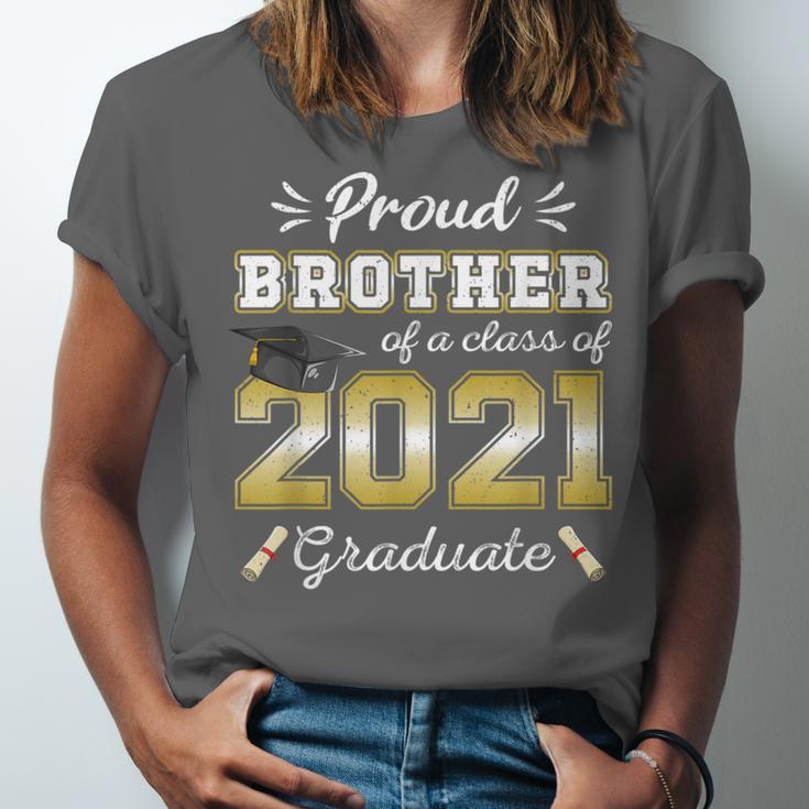 Proud Brother Class Of 2021 Graduate Senior 21 Graduation Unisex Jersey T-Shirt