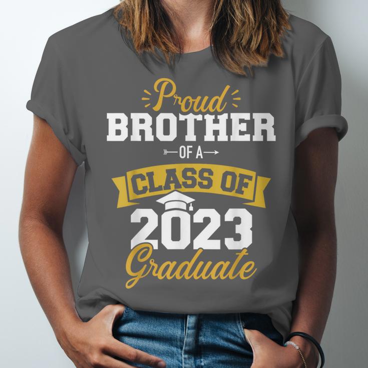 Proud Brother Of a Class Of 2023 Graduate Senior Graduation Unisex Jersey T-Shirt