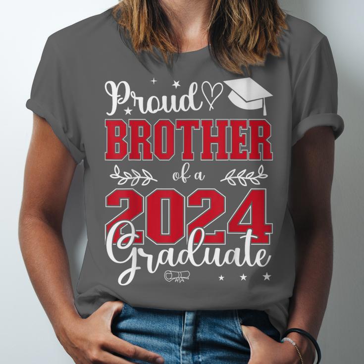 Proud Brother Of a Class Of 2024 Graduate For Graduation Unisex Jersey T-Shirt