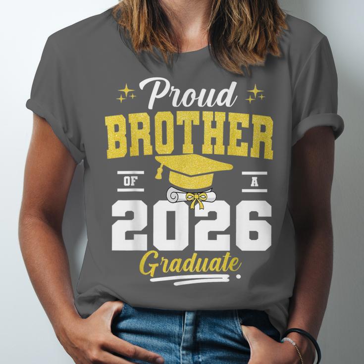 Proud Brother Of a Class Of 2026 Graduate Senior Graduation Unisex Jersey T-Shirt