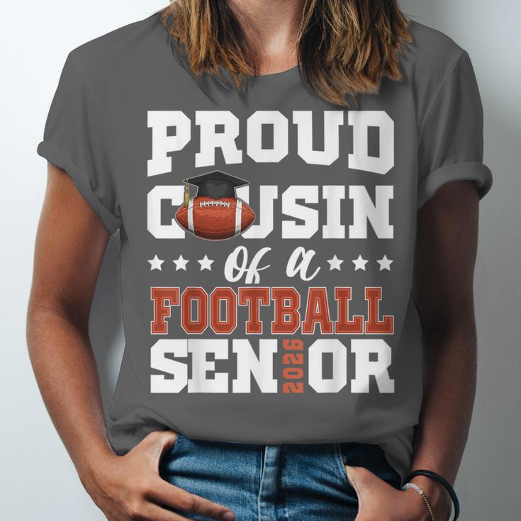 Proud Cousin Of a Football Senior 2026 Graduation Gifts Unisex Jersey T-Shirt
