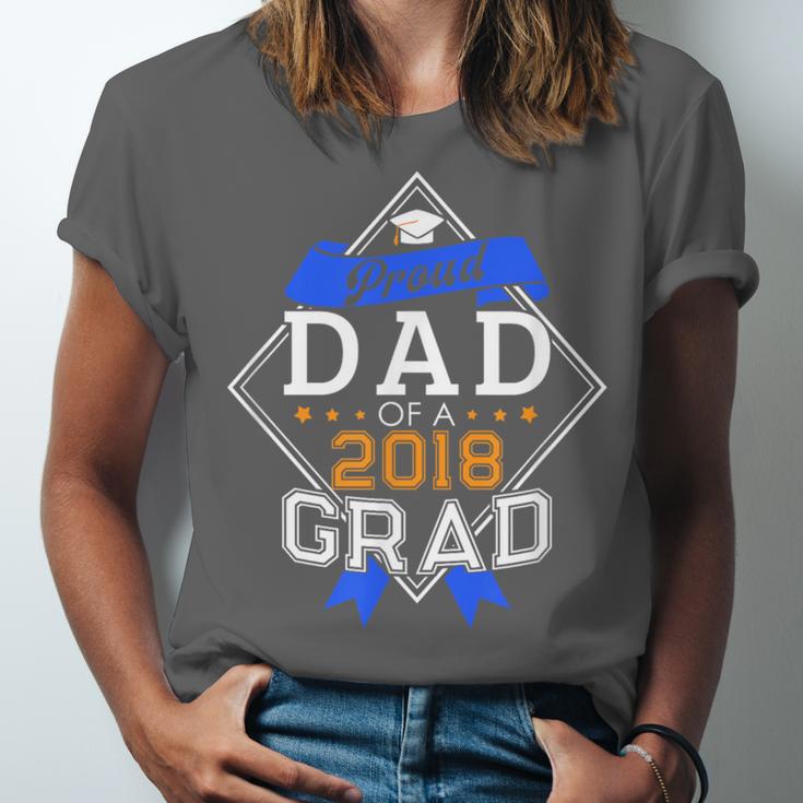 Proud Dad Of A 2018 Graduate Graduation Grad Unisex Jersey T-Shirt