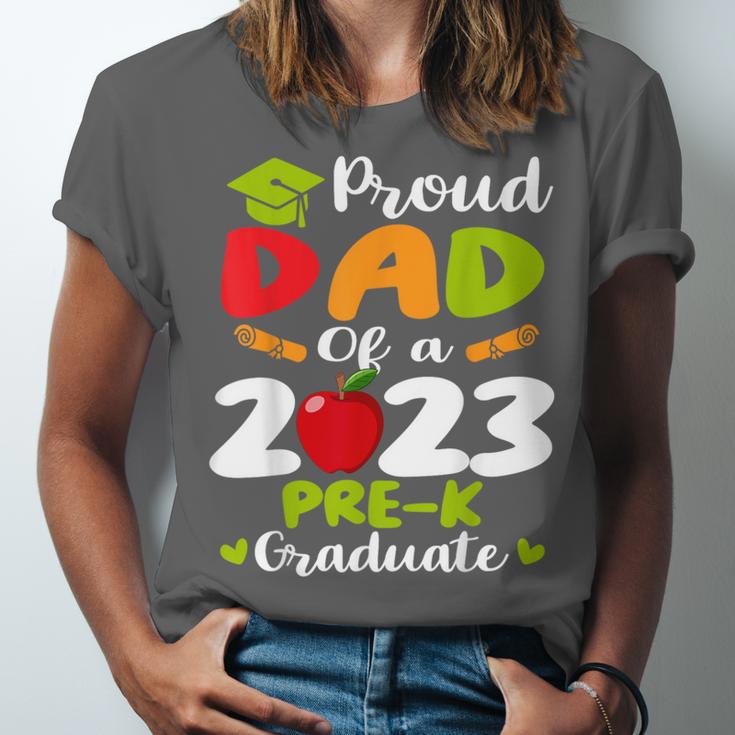 Proud Dad Of 2023 Pre K Graduate Graduation Unisex Jersey T-Shirt