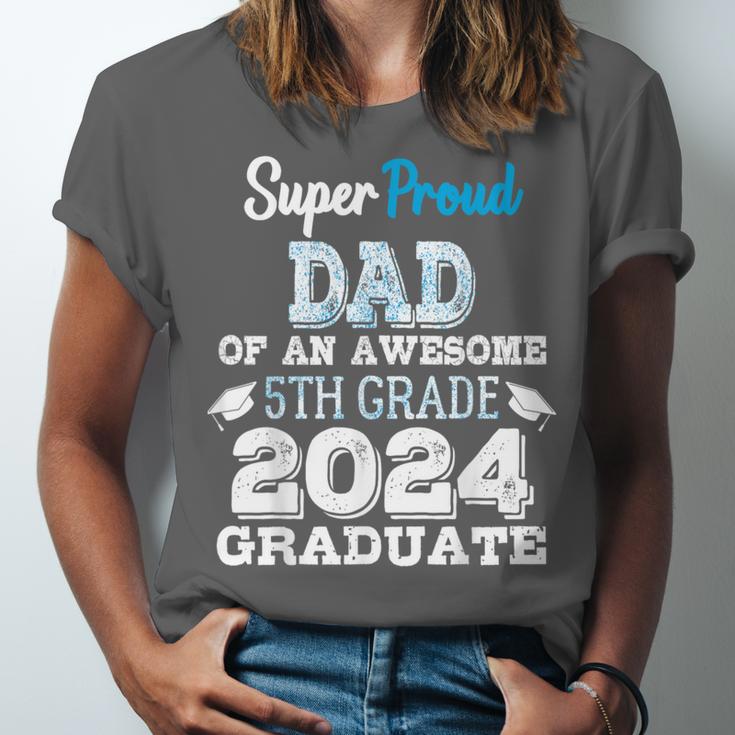 Proud DAD Of A 5th Grade Graduate 2024 Elementary Graduation Unisex Jersey T-Shirt