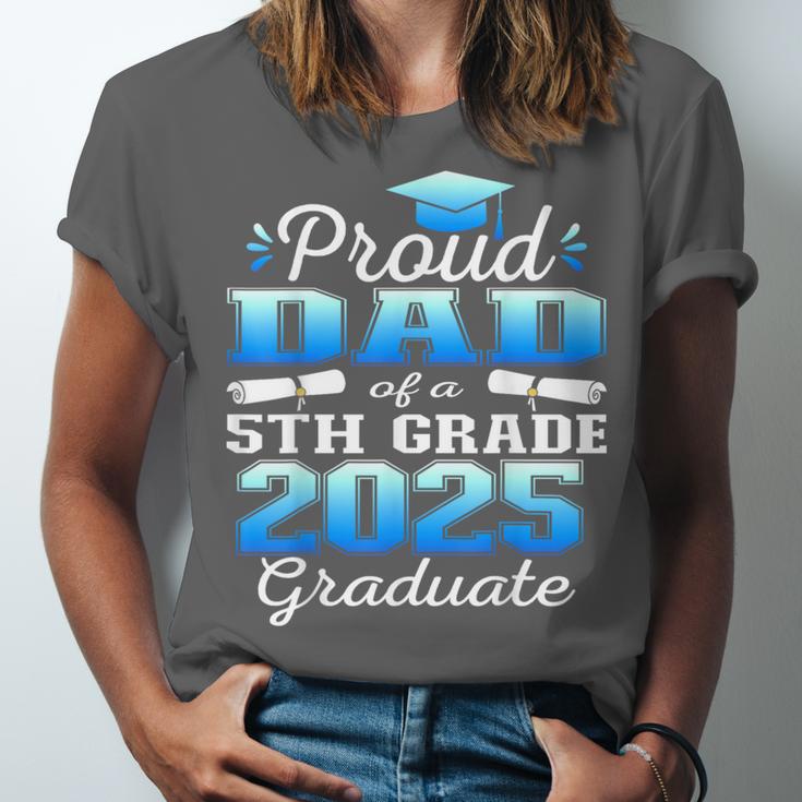 Proud Dad Of 5th Grade Graduate 2025 Elementary Graduation Unisex Jersey T-Shirt