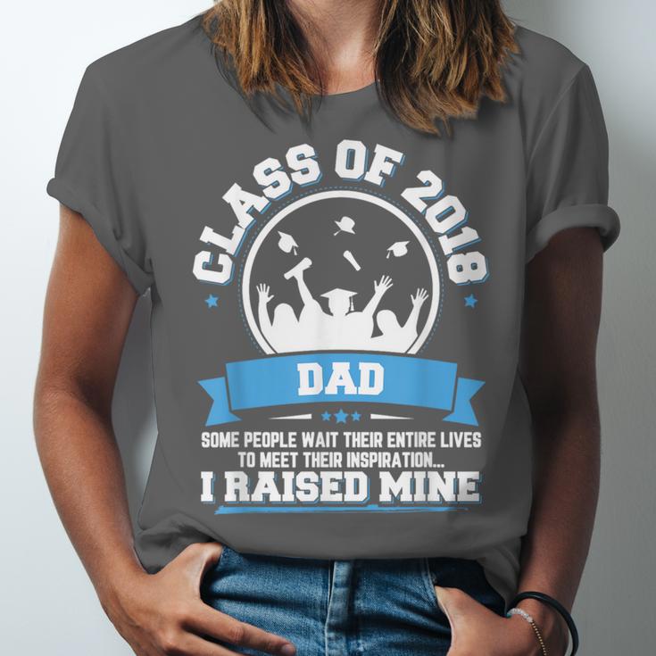 Proud Dad Of A Class Of 2018 Graduate TShirt Graduation Unisex Jersey T-Shirt