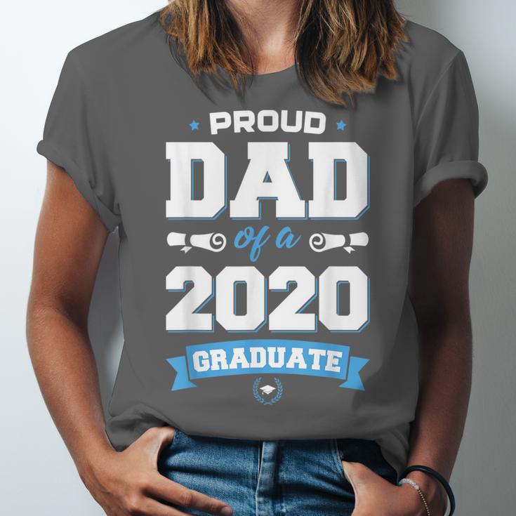 Proud Dad Of A Class Of 2020 Graduate TShirt Graduation Unisex Jersey T-Shirt