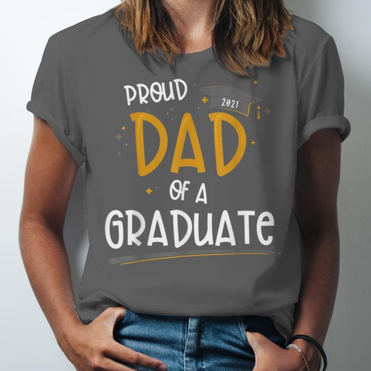 Proud Dad Of A Class Of 2021 Graduate Graduation Unisex Jersey T-Shirt
