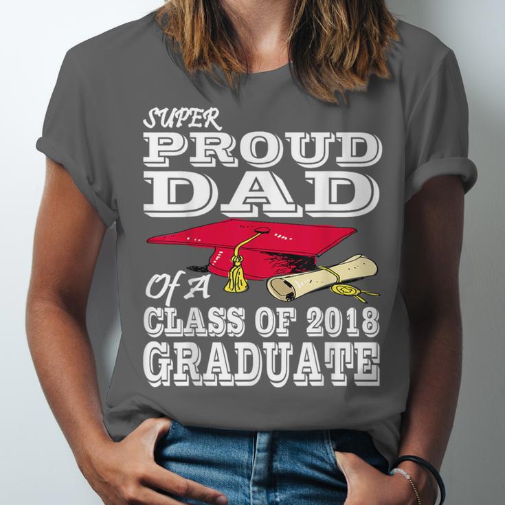 Proud Dad Graduation Shirt 2018 Graduate Tee Unisex Jersey T-Shirt