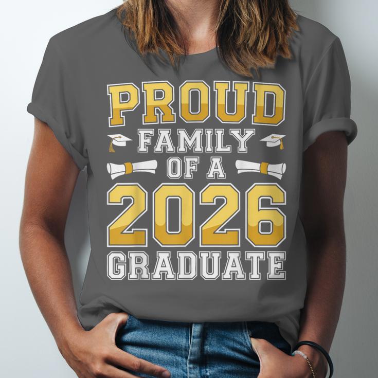 Proud Family Of A 2026 Graduate Shirt Class 2026 Graduation Unisex Jersey T-Shirt