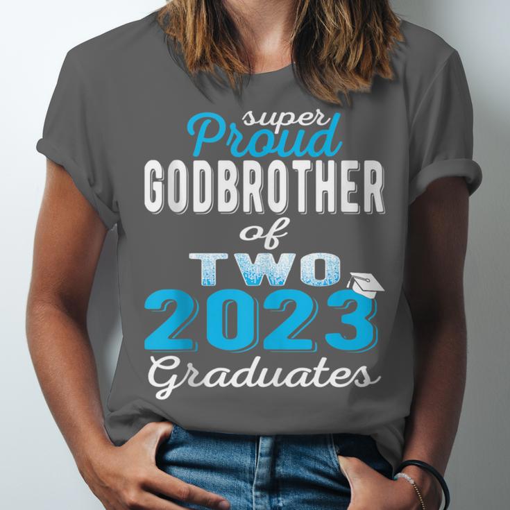 Proud Godbrother Of Two 2023 Graduate Class 2023 Graduation Unisex Jersey T-Shirt