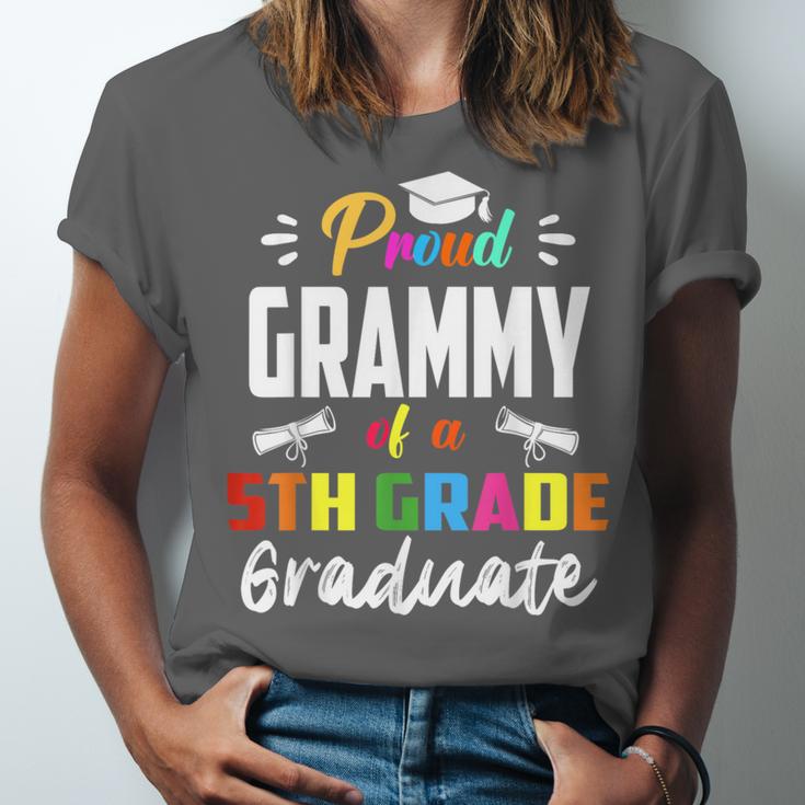 Proud GRAMMY Of A 5th Grade Graduate Graduation 2024 Senior Unisex Jersey T-Shirt