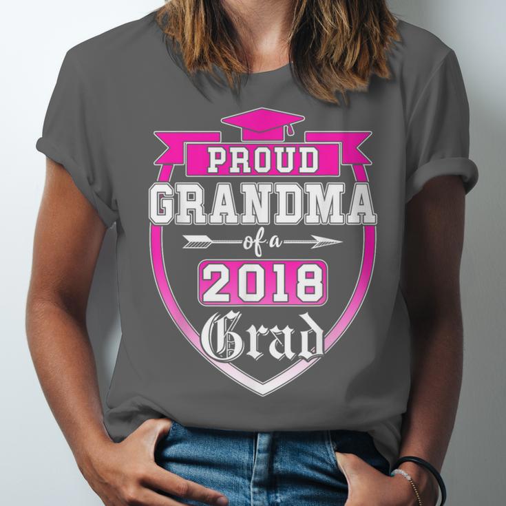 Proud Grandma Of a 2018 Grad Graduation Family Unisex Jersey T-Shirt