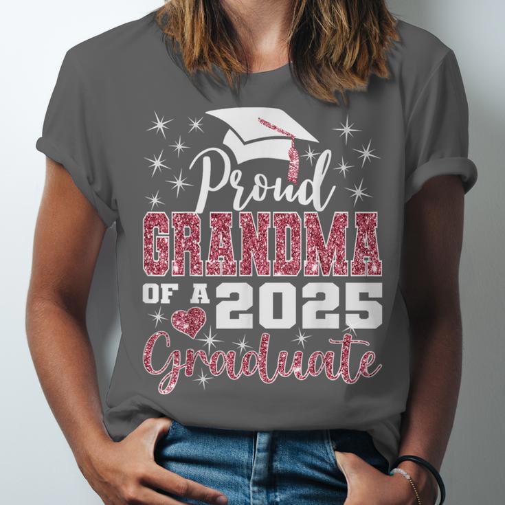 Proud Grandma Of 2025 College Graduate Family Graduation Unisex Jersey T-Shirt
