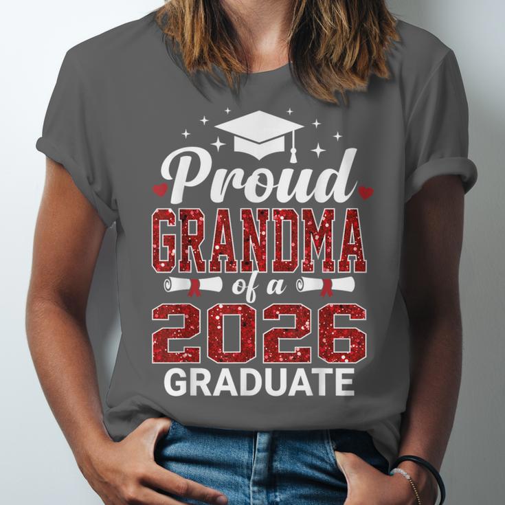 Proud Grandma Of A 2026 Graduate Class Of Graduation Unisex Jersey T-Shirt
