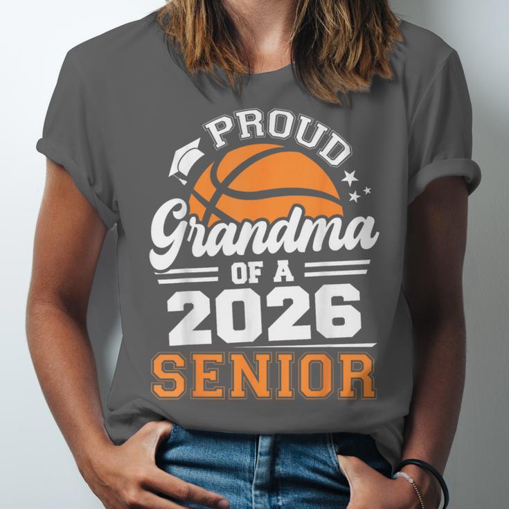 Proud Grandma Of A 2026 Senior Basketball Graduation Unisex Jersey T-Shirt