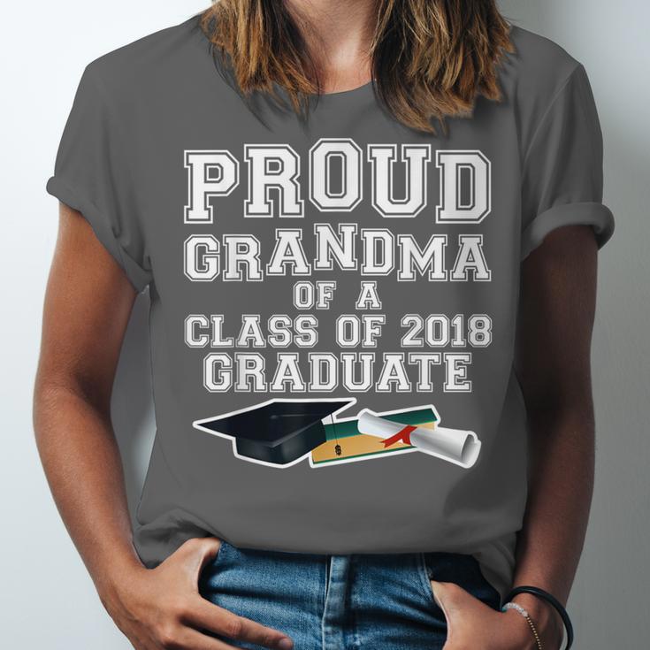 Proud Grandma Graduation Class Of 2018 Graduate Unisex Jersey T-Shirt