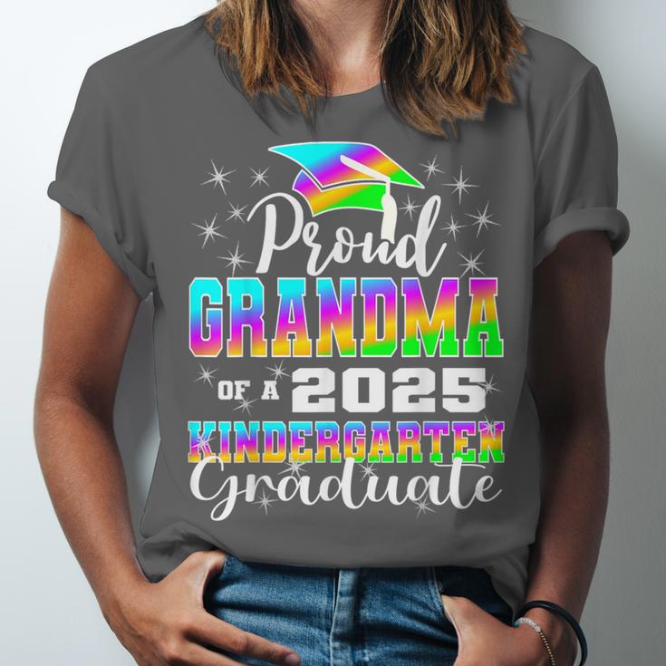 Proud Grandma Of Kindergarten Graduate 2025 Graduation Unisex Jersey T-Shirt