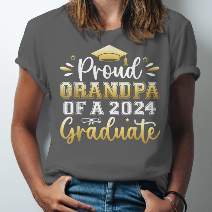 Proud Grandpa Of a 2024 Graduate Senior Graduation Men Unisex Jersey T-Shirt