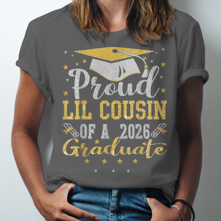 Proud Lil Cousin Of a 2026 Graduate Class Senior Graduation Unisex Jersey T-Shirt
