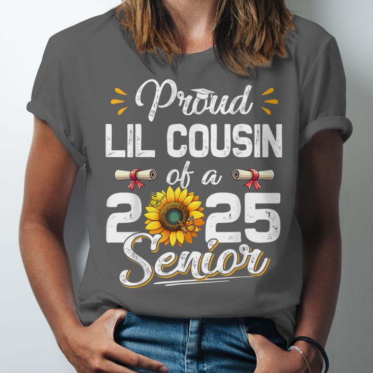 Proud Lil Cousin Of A Class Of 2025 Senior Graduation 2025 Unisex Jersey T-Shirt