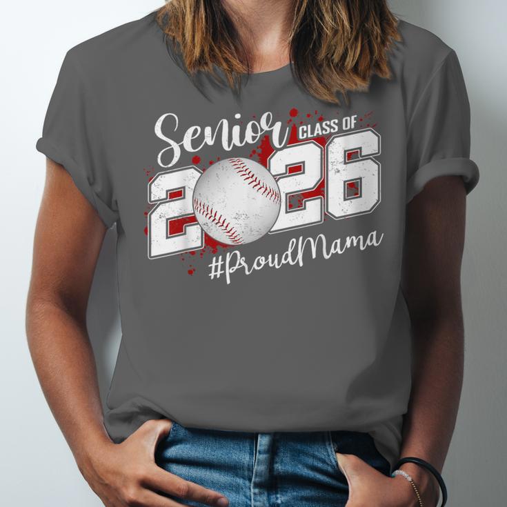 Proud Mama Of A 2026 Senior Baseball Graduation Mom Unisex Jersey T-Shirt