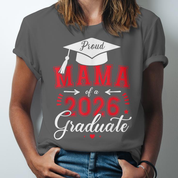 Proud Mama Of a Class Of 2026 Graduate For Graduation Unisex Jersey T-Shirt