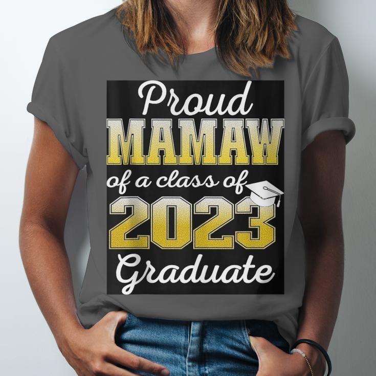 Proud Mamaw Of 2023 Graduate Class 2023 Graduation Family Unisex Jersey T-Shirt