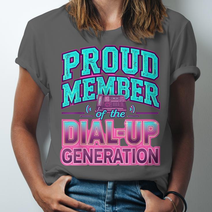 Proud Member Of The Dial Up Club Tech Nostalgia Top Unisex Jersey T-Shirt