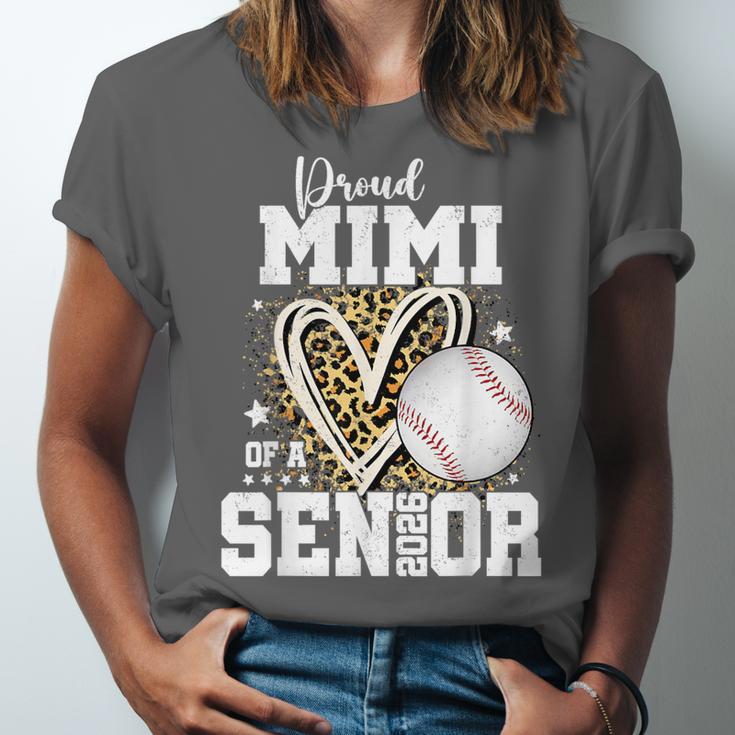 Proud Mimi Of A 2026 Senior Baseball Graduation Leopard Unisex Jersey T-Shirt