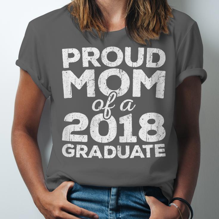 Proud Mom Of A 2018 Graduate Senior Class Graduation T-Shirt Unisex Jersey T-Shirt