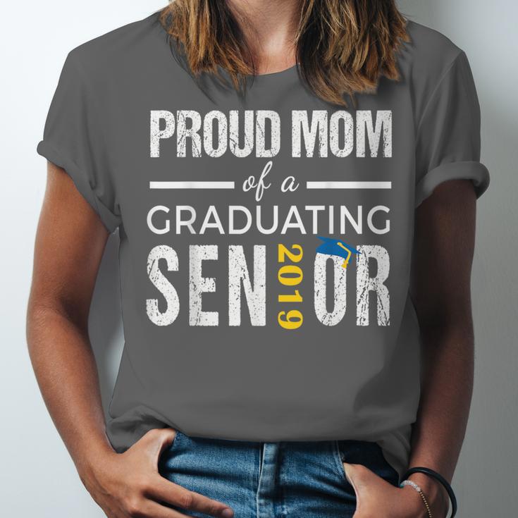 Proud Mom Of 2019 Senior Graduation Shirt Graduate Unisex Jersey T-Shirt