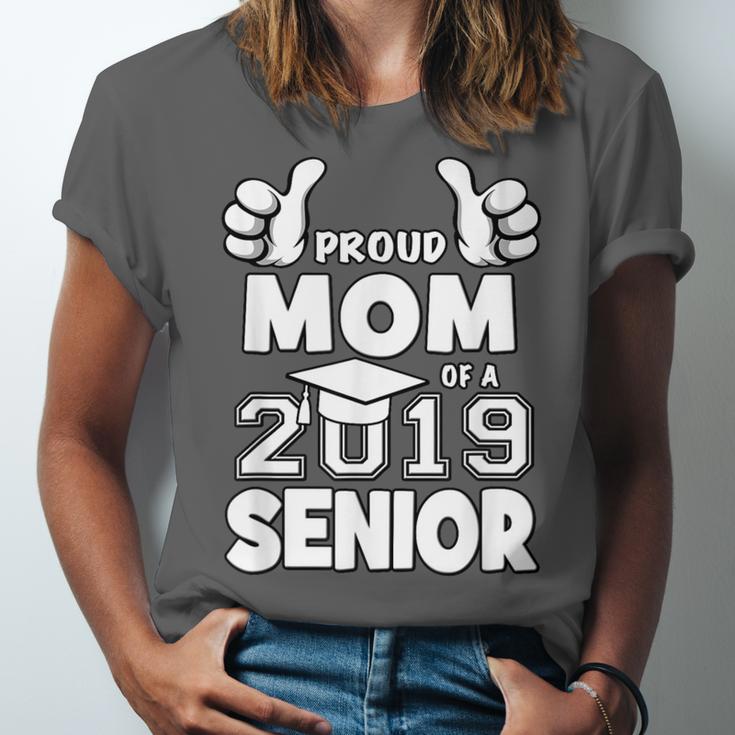 Proud Mom Of A 2019 Senior School Graduation Shirt Unisex Jersey T-Shirt