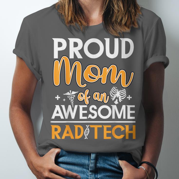Proud Mom Of An Awesome Rad Tech Graduation Matching Family Unisex Jersey T-Shirt
