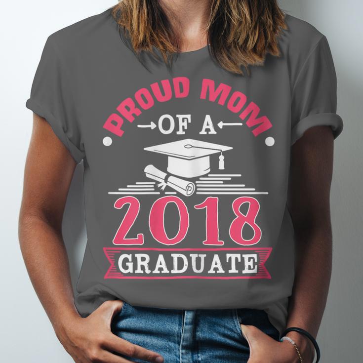 Proud Mom Of A Class 2018 Graduate Graduation T-Shirt Unisex Jersey T-Shirt