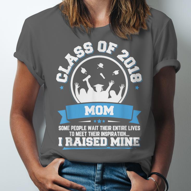 Proud Mom Of A Class Of 2018 Graduate TShirt Graduation Unisex Jersey T-Shirt