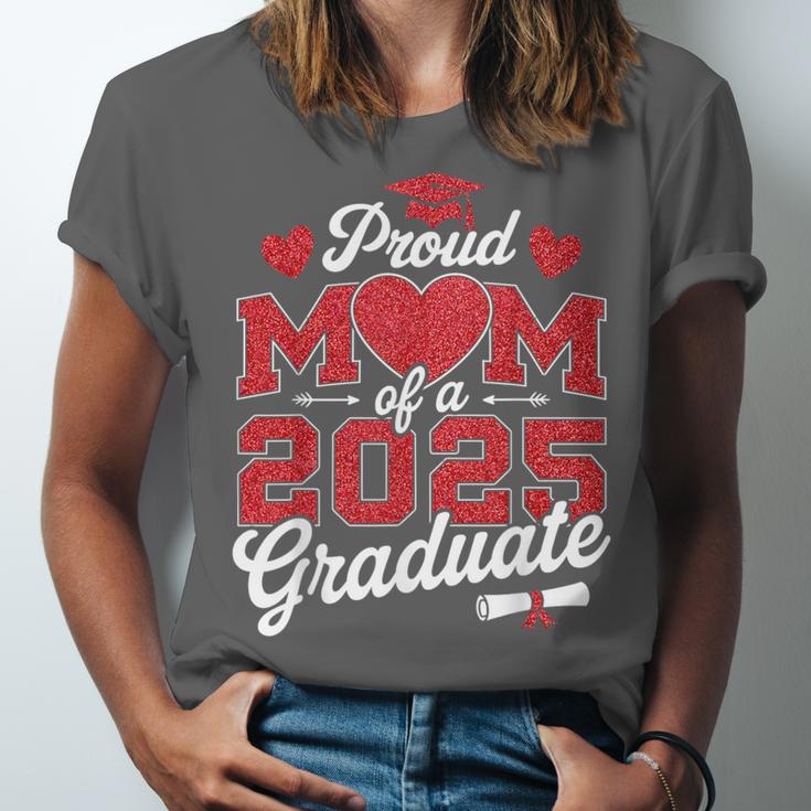 Proud Mom Of a Class Of 2025 Graduate Senior Graduation Unisex Jersey T-Shirt