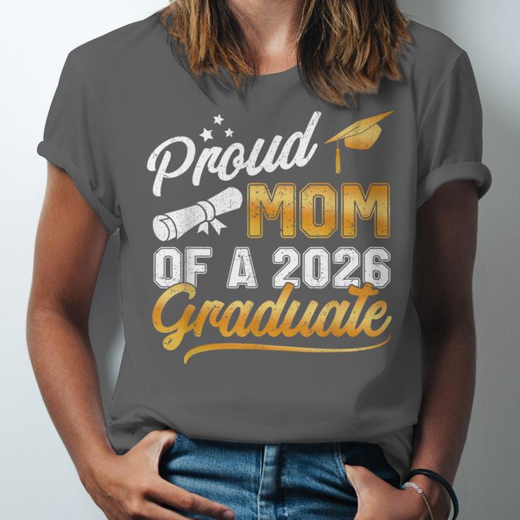 Proud Mom Of A Class Of 2026 Graduate Senior 2026 Graduation Unisex Jersey T-Shirt
