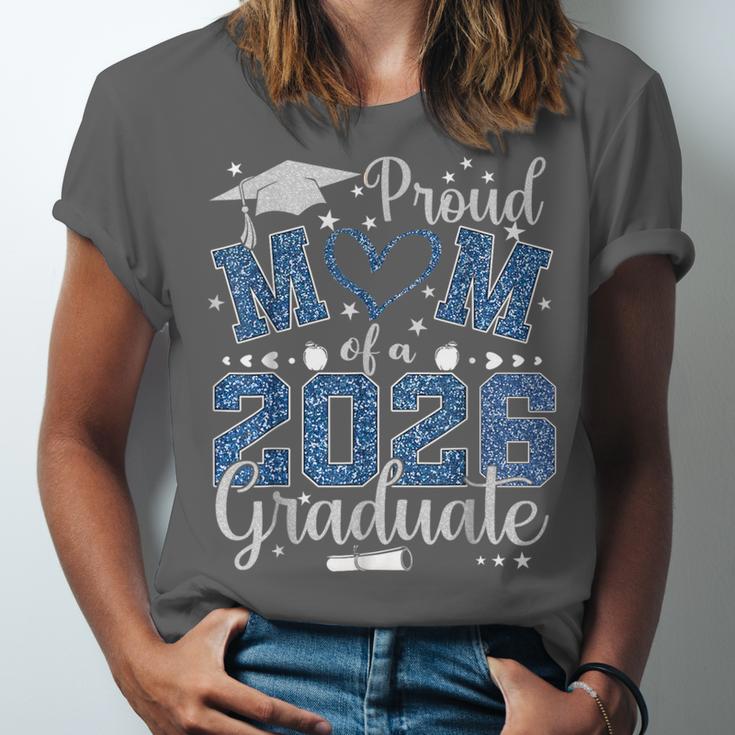 Proud Mom Of a Class Of 2026 Graduate Senior Graduation Unisex Jersey T-Shirt