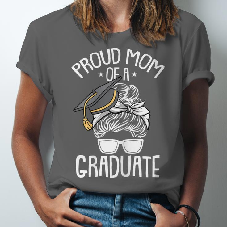 Proud Mom Of A Graduate Graduation Mama Mother Unisex Jersey T-Shirt