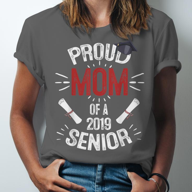 Proud Mom Mother Of a 2019 Graduate TShirt Graduation Unisex Jersey T-Shirt