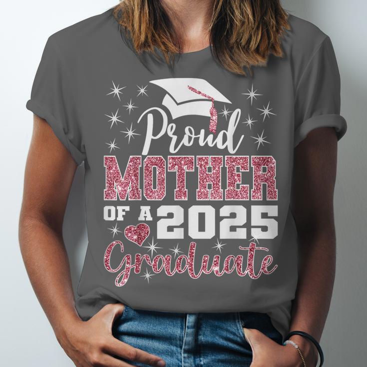 Proud Mother Of 2025 College Graduate Family Graduation Unisex Jersey T-Shirt