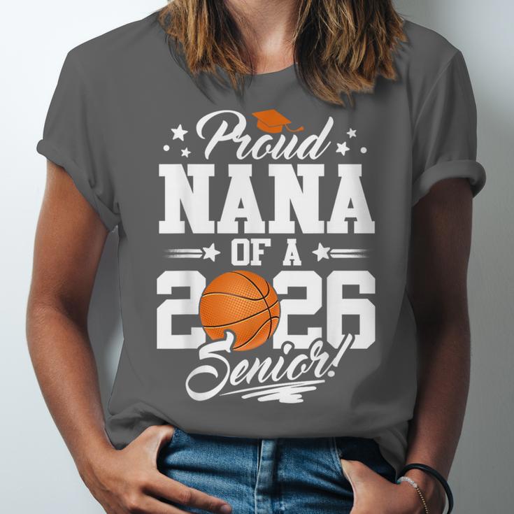 Proud Nana Of A 2026 Senior Basketball Graduation Unisex Jersey T-Shirt