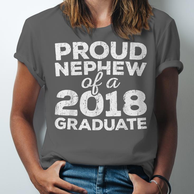 Proud Nephew Of A 2018 Graduate Class Graduation Unisex Jersey T-Shirt