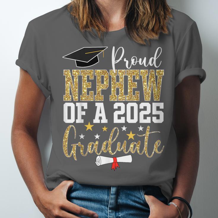 Proud Nephew Of A 2025 Graduate Nephew Graduation 2025 Unisex Jersey T-Shirt