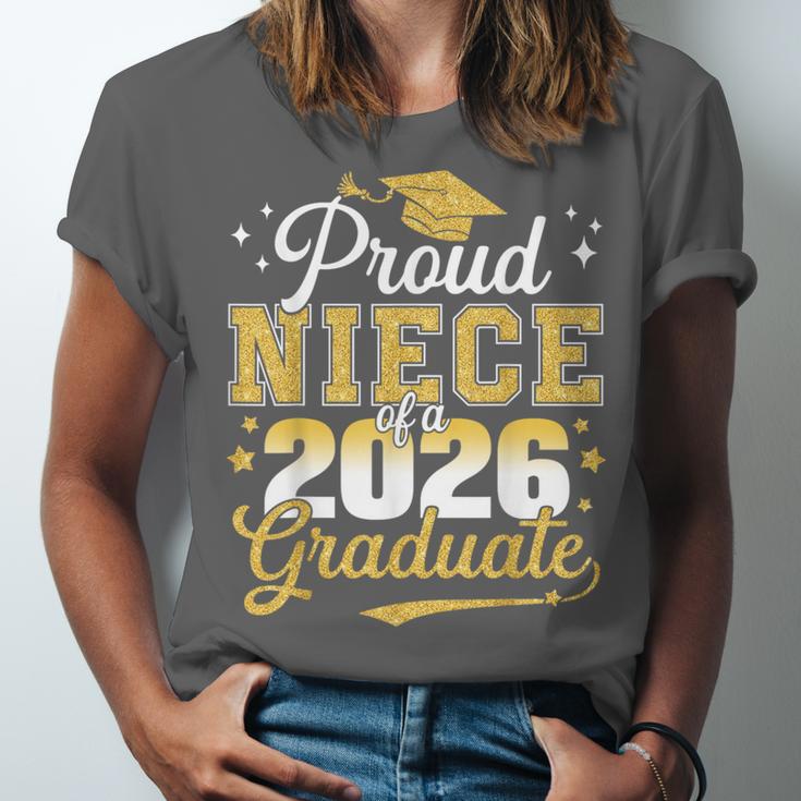 Proud Niece Of a Class Of 2026 Graduate Senior Graduation Unisex Jersey T-Shirt