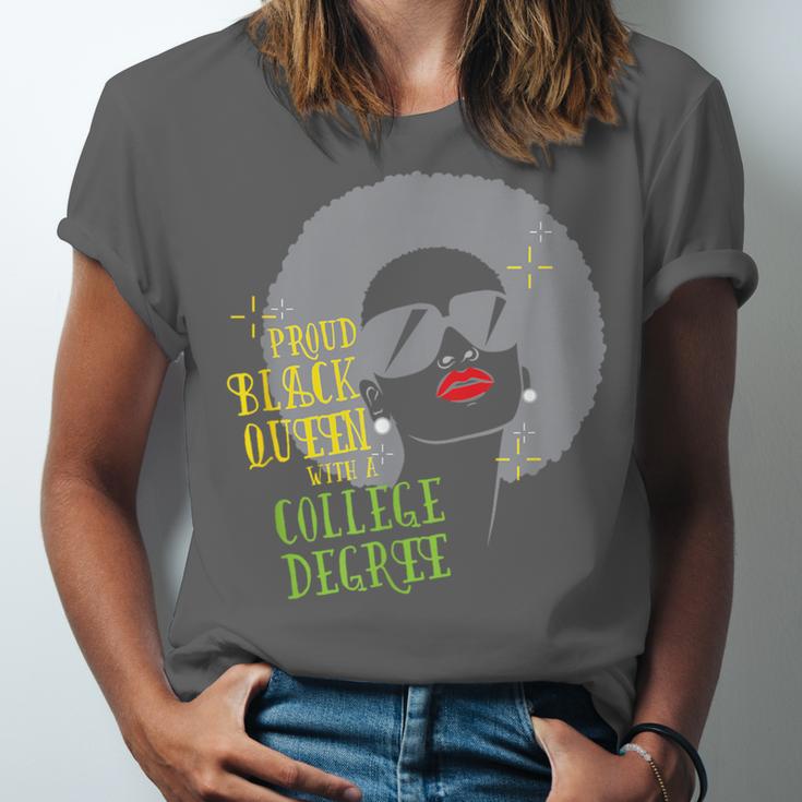 Proud Queen College Graduation Unisex Jersey T-Shirt