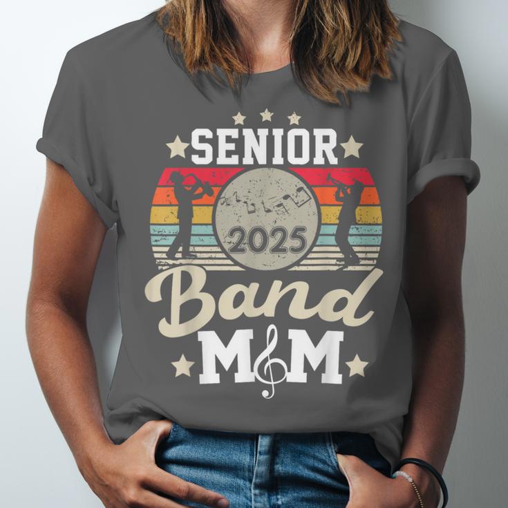 Proud Senior Mom Marching Band Mom Class Of 2025 Graduation Unisex Jersey T-Shirt