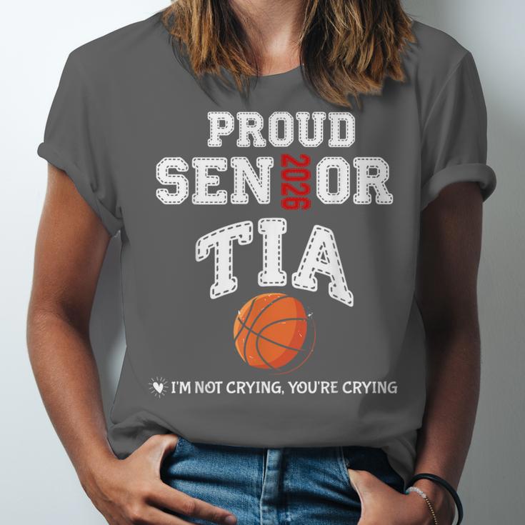 Proud Senior Tia 2026 Graduation Basketball Player Unisex Jersey T-Shirt